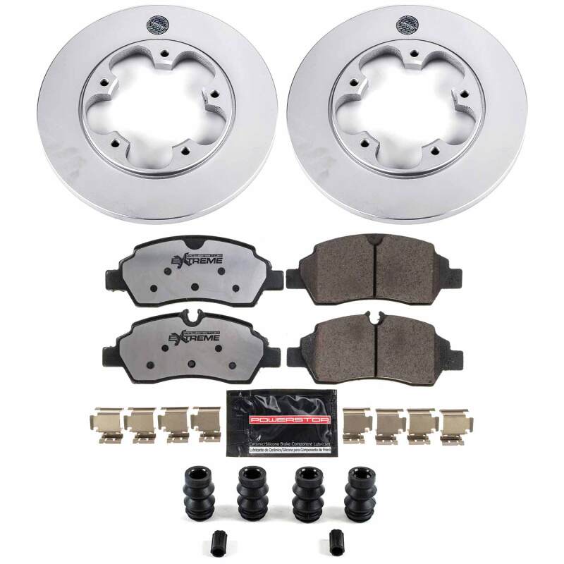 Power Stop 15-19 Ford Transit-150 Rear Z36 Coated Truck & Tow Brake Kit-thumbmail-1