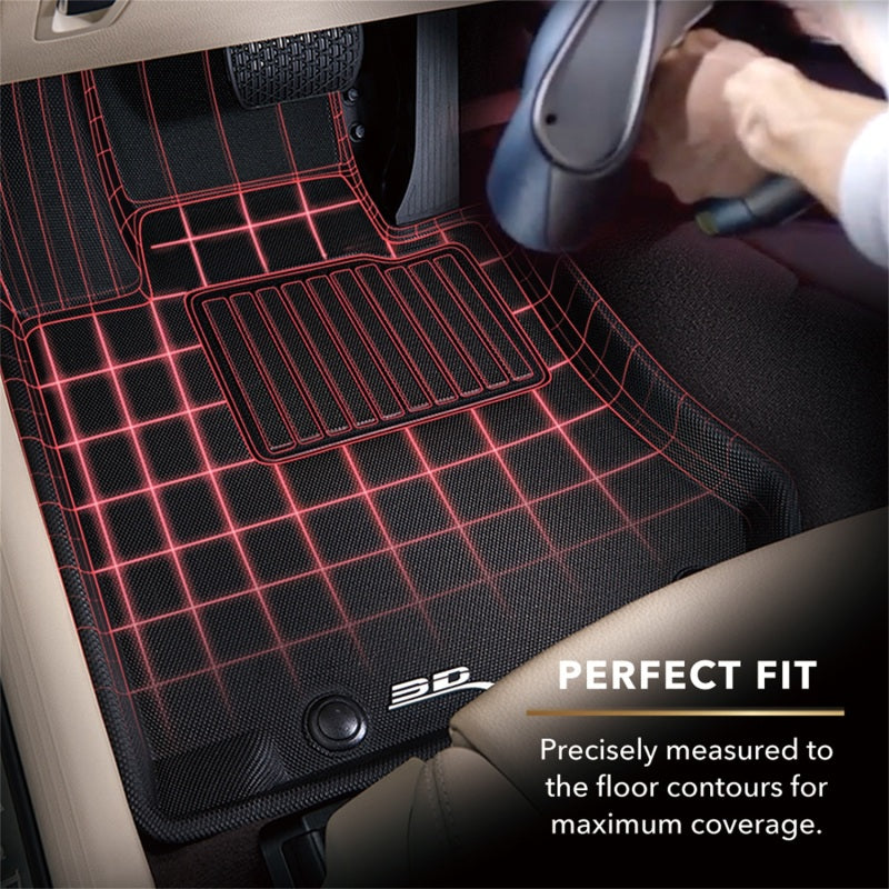 3D MAXpider 2012-2016 Hyundai Genesis Kagu 1st & 2nd Row Floormats - Black-thumbmail-5