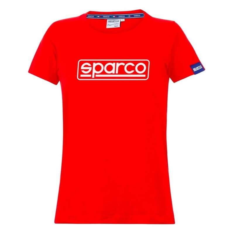 Sparco T-Shirt Lady Frame SMALL Red-thumbmail-1