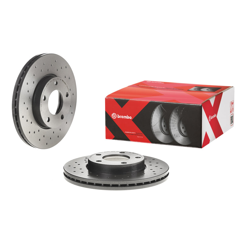Brembo OE 04-13 Mazda 3/09-13 3 Sport Drilled Xtra Brake Disc - Front-thumbmail-1