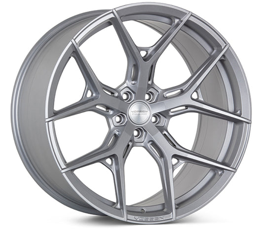 Vossen HF5 - 19x9 - ET28 - 5x112 - 66.56 - Flat - SS - Satin Silver Wheel