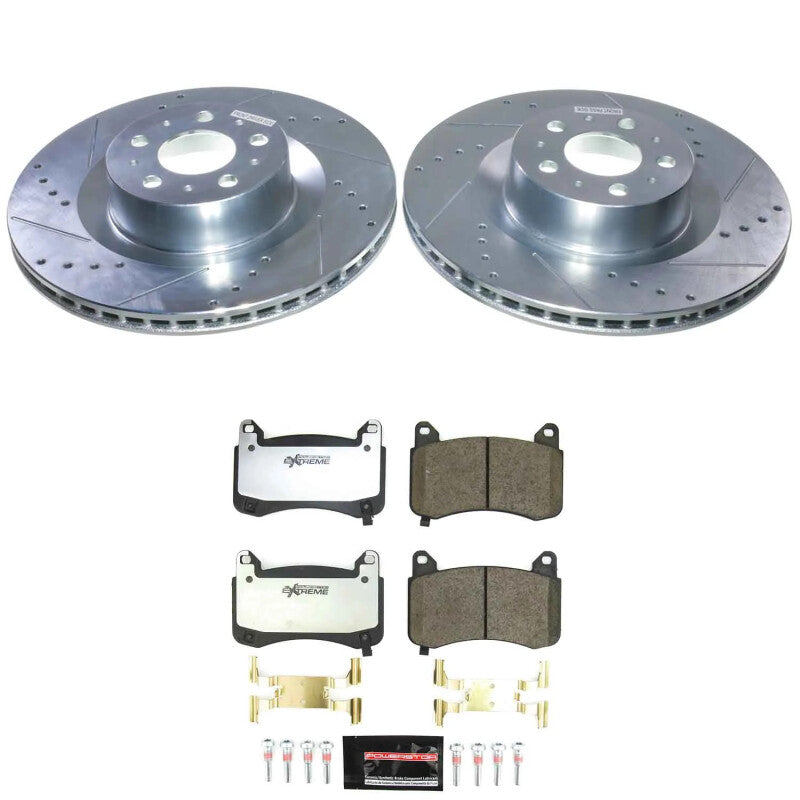 Power Stop 20-24 Tesla Y Front Z26 Street Brake Kit-thumbmail-1