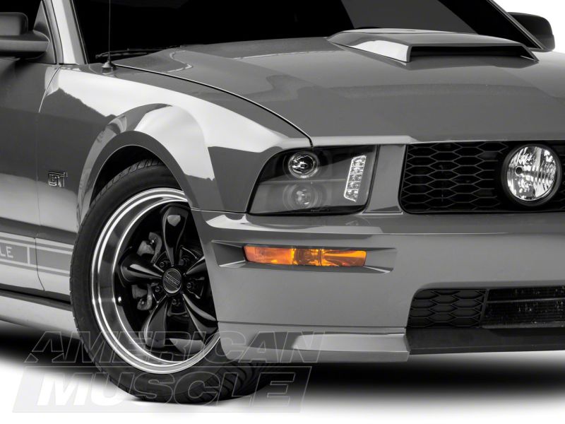 Raxiom 05-09 Ford Mustang Excluding GT500 LED Halo Projector Headlights- Blk Housing (Clear Lens)-thumbmail-15