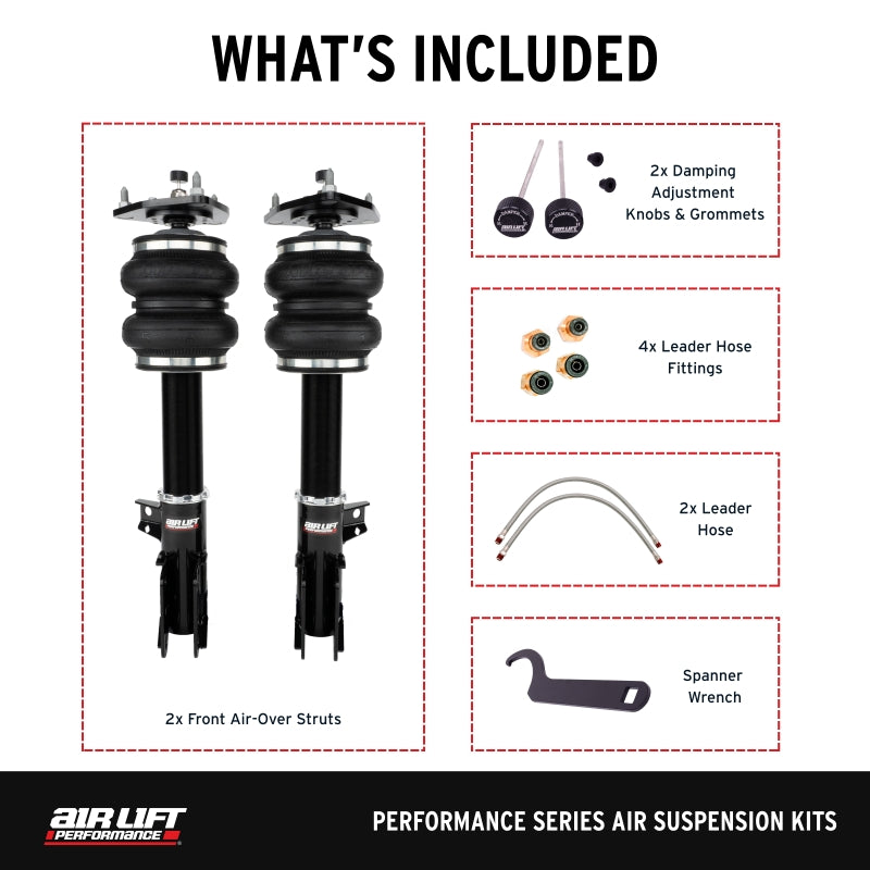 Air Lift Performance 15-23 Ford Mustang S550/24-25 S650 Air Suspension Front Kit-thumbmail-7