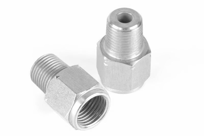 Haltech M10 x 1.0 to 1/8 NPT Adaptor Thread M10 x 1.0 Female to 1/8NPTF Male-thumbmail-1
