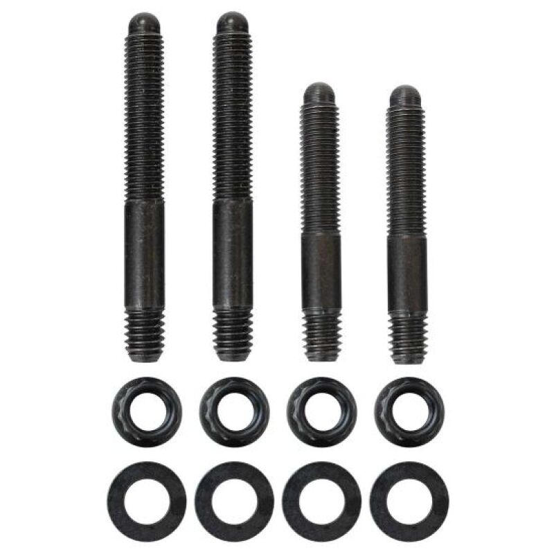 Moroso 2PC 5/16in-24 x 2.0in & 2 PC 5/16in-24 X 2.5in Long 12-Point Nuts Carb Stud Kit w/Bracket-thumbmail-1