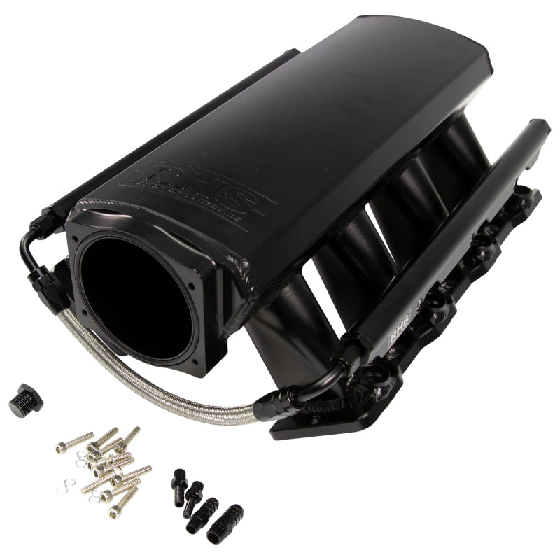 Fast Intake Manifold, Rhs Sheet Met Al, Ls Cathedral Port, Black W/ Fuel Rail Kit-thumbmail-2