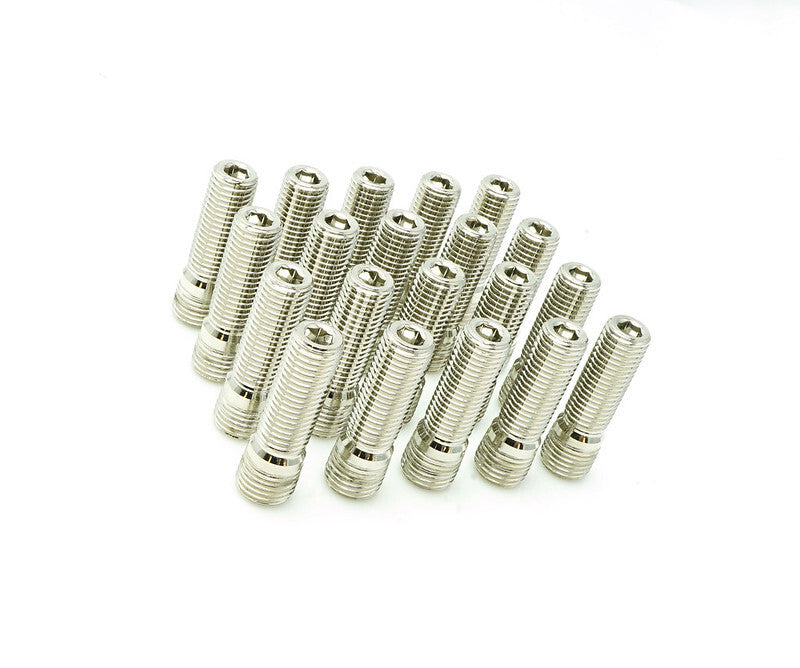 Wheel Mate Stud Conversion M14 x P1.50 2.5in L - Nickel Finish (QTY 20)-thumbmail-2