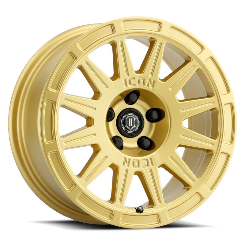 ICON Ricochet 17x8 / 5x100 / 38 mm / 6in BS Gloss Gold Wheel