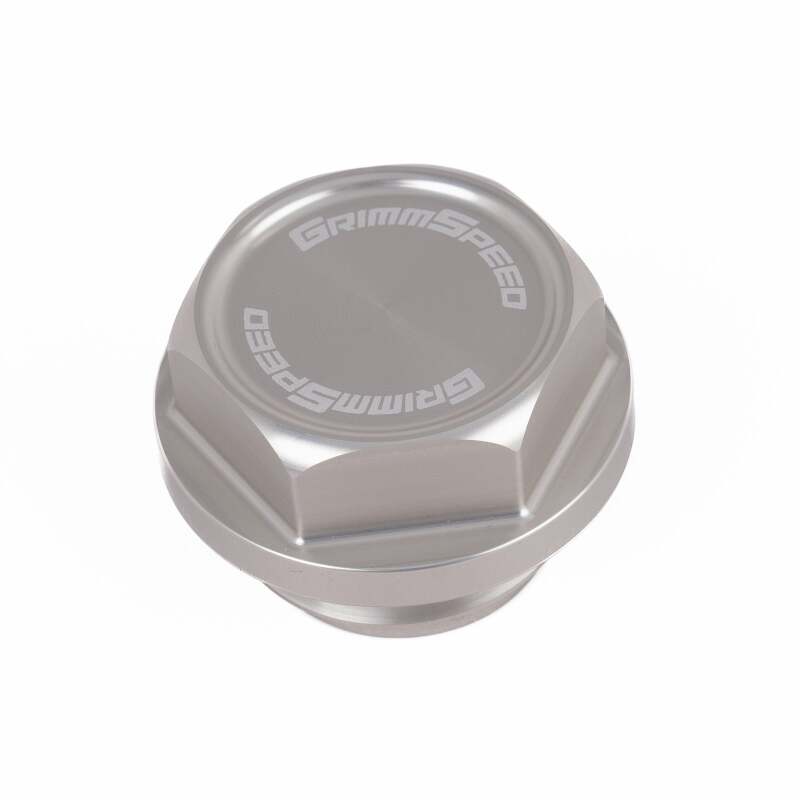 GrimmSpeed 89-22 Subaru All Models Bolt Oil Caps - Silver-thumbmail-1