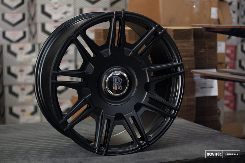 Vossen x Novitec SP2 24x10 ET:5 Satin Black Rolls-Royce Cullinan / Phantom Rear Wheel-thumbmail-1
