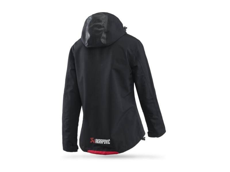 Akrapovic Womens Corpo Rain Jacket Black - 2XL-thumbmail-3