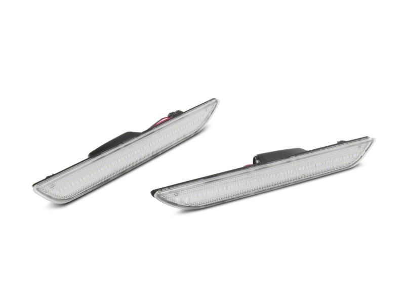 Raxiom 15-23 Ford Mustang Axial Series LED Side Marker Lights Rear- Clear-thumbmail-8