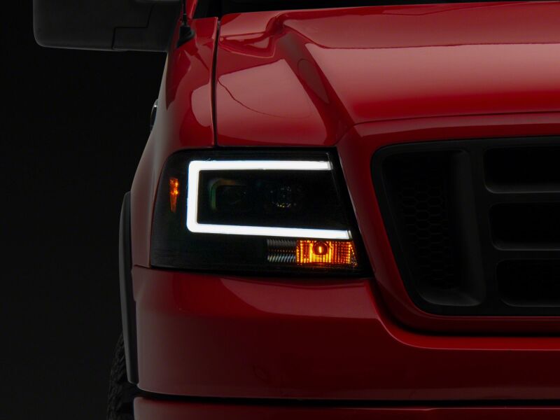 Raxiom 04-08 Ford F-150 Axial Series Projector Headlights- Black Housing- Clear Lens-thumbmail-8