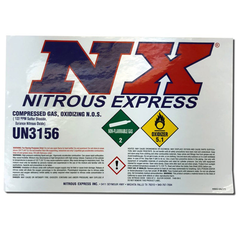Nitrous Express 5lb Bottle Decal-thumbmail-1