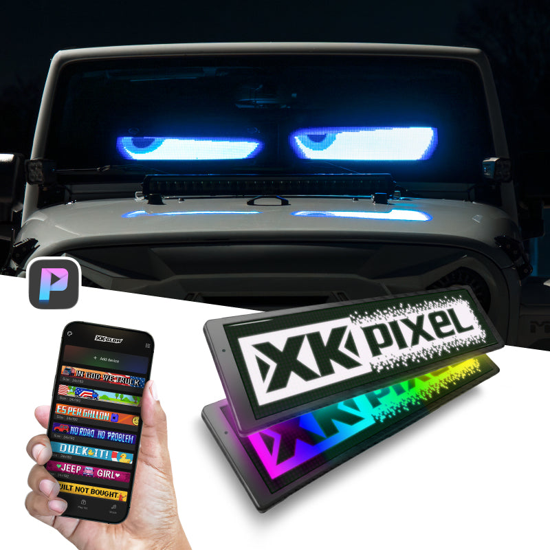 XK Glow XKPixel Windshield Dual LED Screen Kit-thumbmail-2