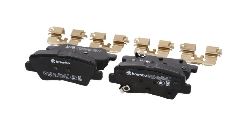 Brembo OE 21-22 Hyundai Accent/19-24 Nexo/2016 Sonata/2019 Sonata PRIME Low-Met Brake Pad - Rear-thumbmail-22
