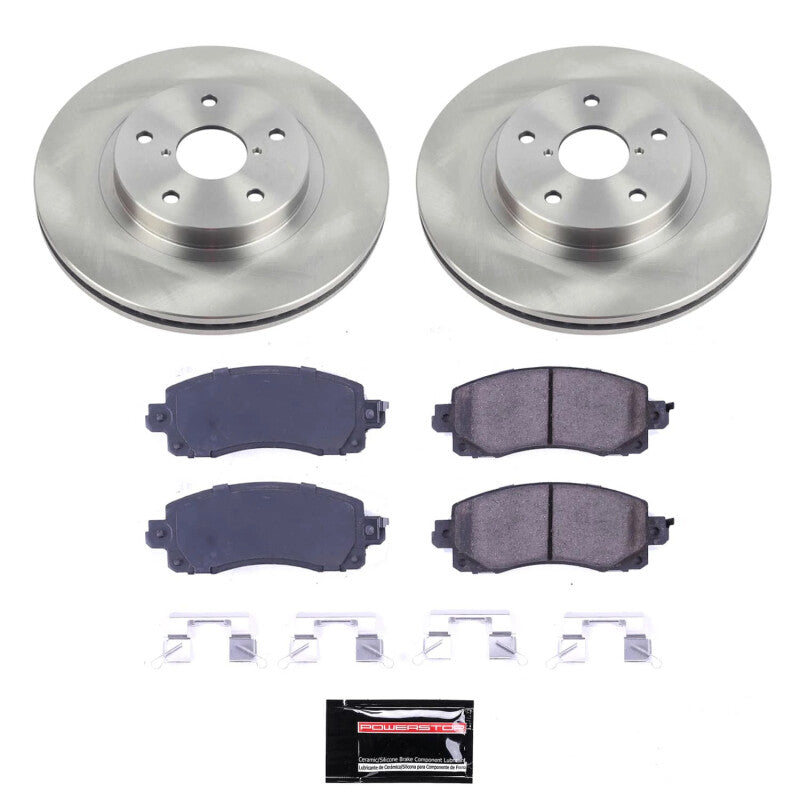 Power Stop 19-22 Subaru Forester Front Semi-Coated Rotor Kit-thumbmail-1