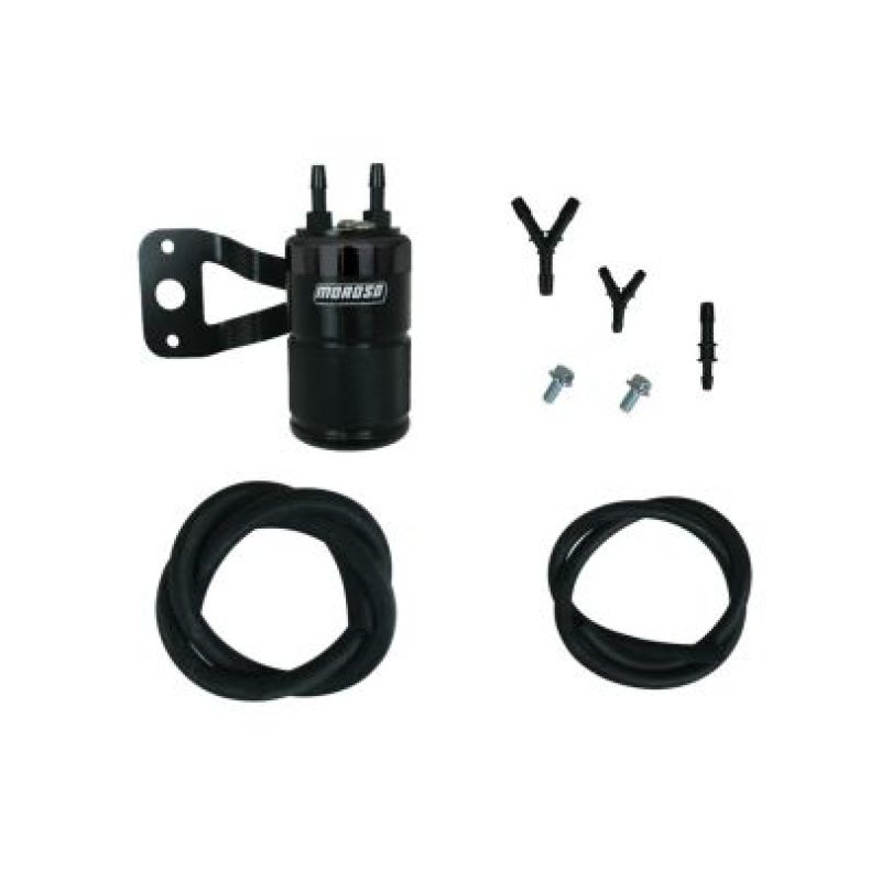 Moroso H-D Twin Cam (w/Vance & Hines VO2 Air Cleaner Excl VO2 90) Air Oil Separator - Black-thumbmail-1