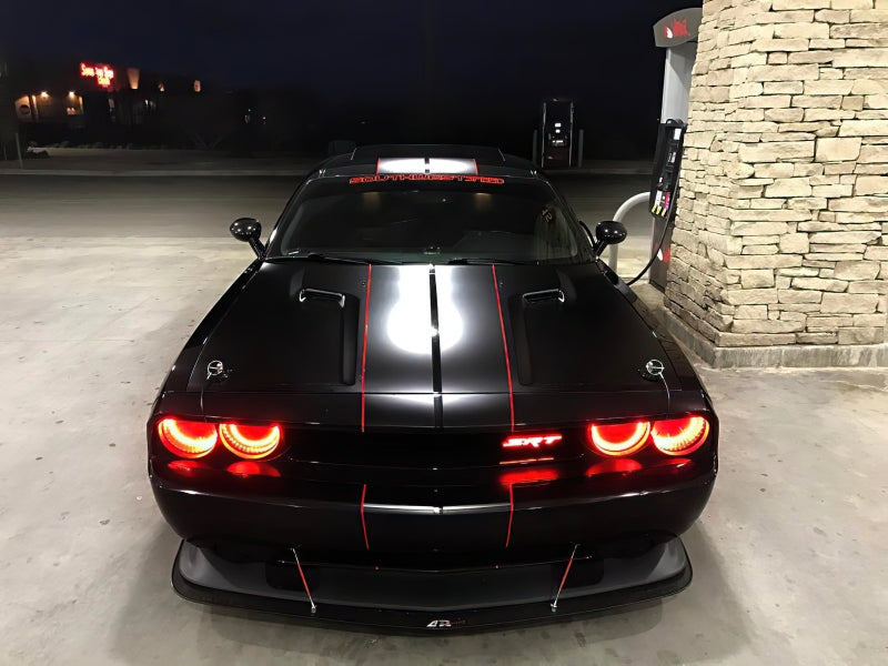 Oracle 08-14 Dodge Challenger LED Projector Headlight Halo Kit - Red-thumbmail-14