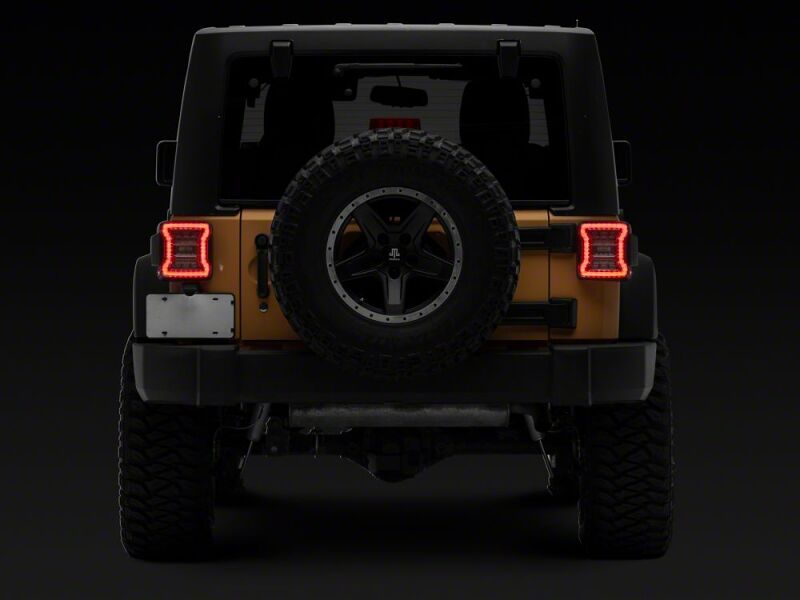 Raxiom 07-18 Jeep Wrangler JK LED Tail Lights- Clear Housing- Clear Lens-thumbmail-13