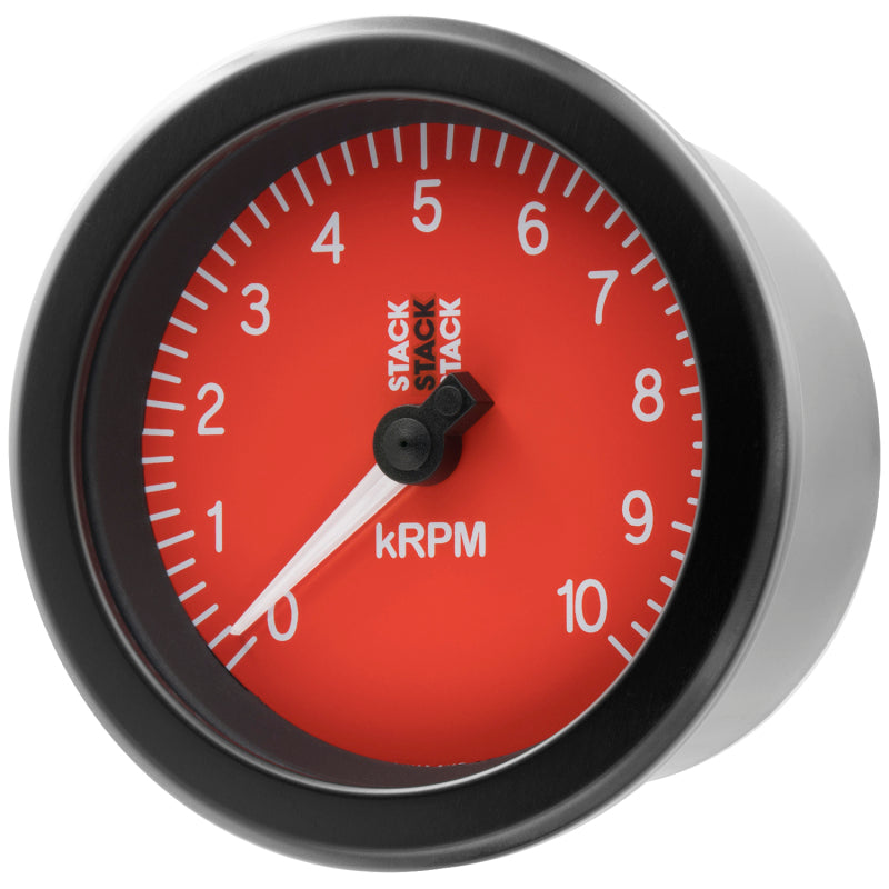 Autometer Stack Sport 88mm 0-10K RPM Tachometer - Red-thumbmail-4