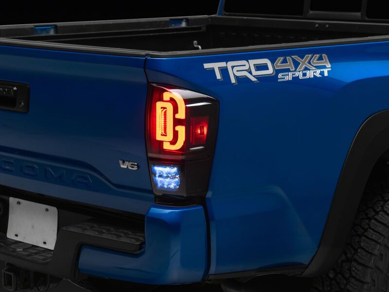 Raxiom 16-23 Toyota Tacoma XW Series Sequential LED Tail Lights- Black Housing/ Smoked Lens-thumbmail-8