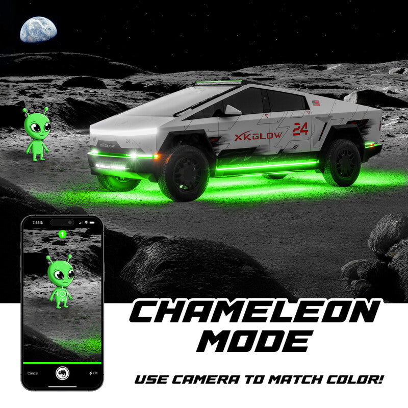 XK Glow Tesla Cybertruck XKmax 50in Roof LED Off-Road Light Bar w/ RGBW Chasing DRL & App Control-thumbmail-5