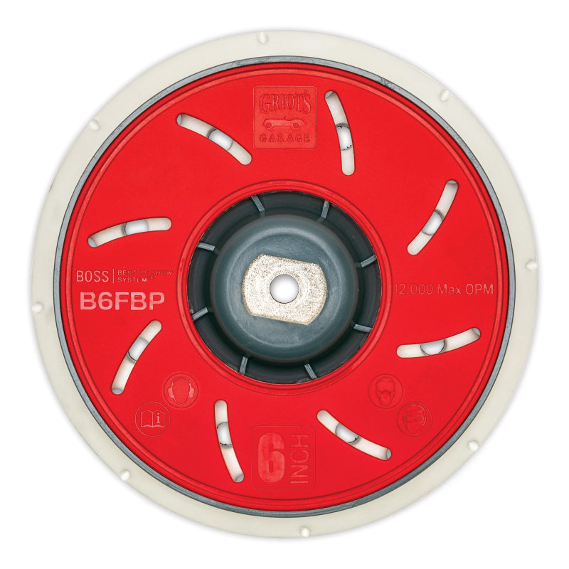 Griots Garage BOSS 6In Fanned Orbital Backing Plate-thumbmail-1