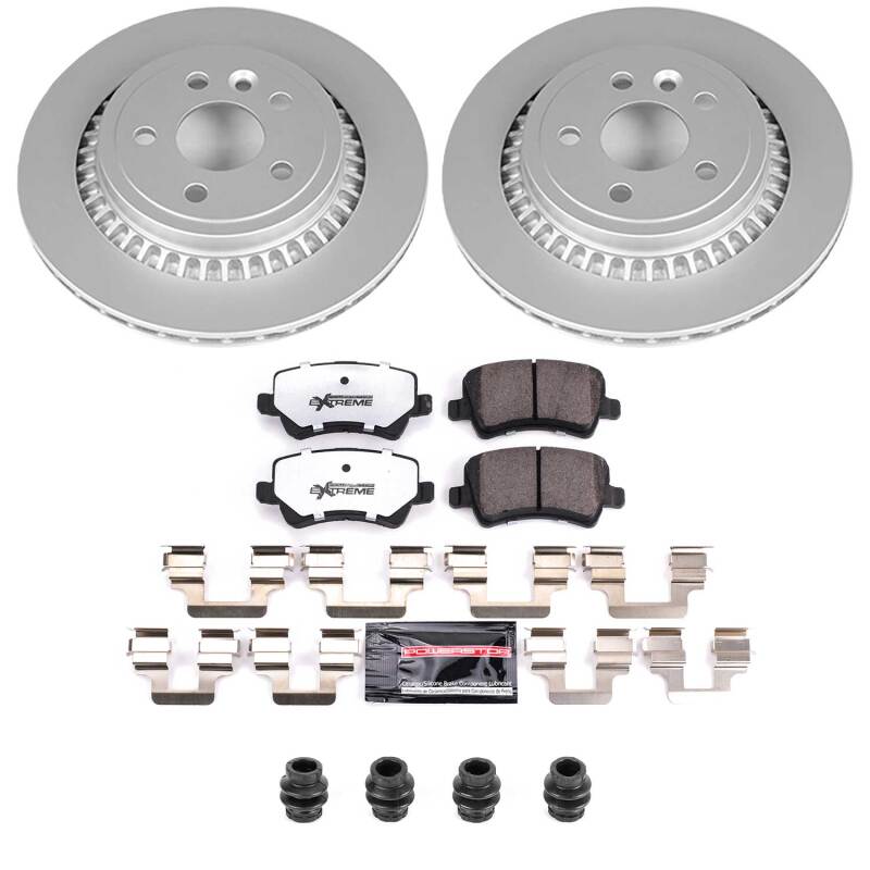 Power Stop 10-17 Volvo XC60 Rear Z36 Coated Truck & Tow Brake Kit-thumbmail-1