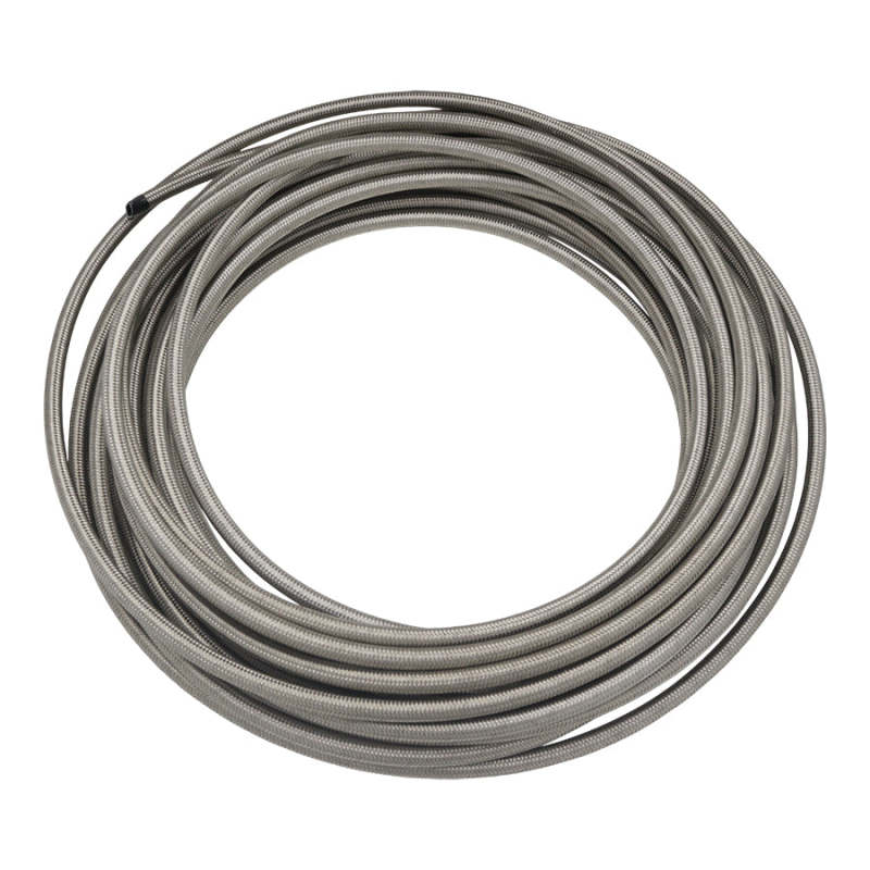 DeatschWerks 8AN Stainless Steel Double Braided CPE Hose - 50ft-thumbmail-1