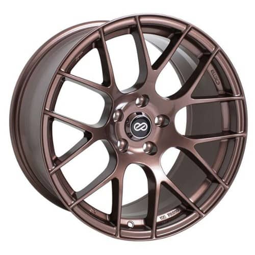 Enkei Raijin 18x9.5 bronze wheel, part 467-895-6535BP, front view