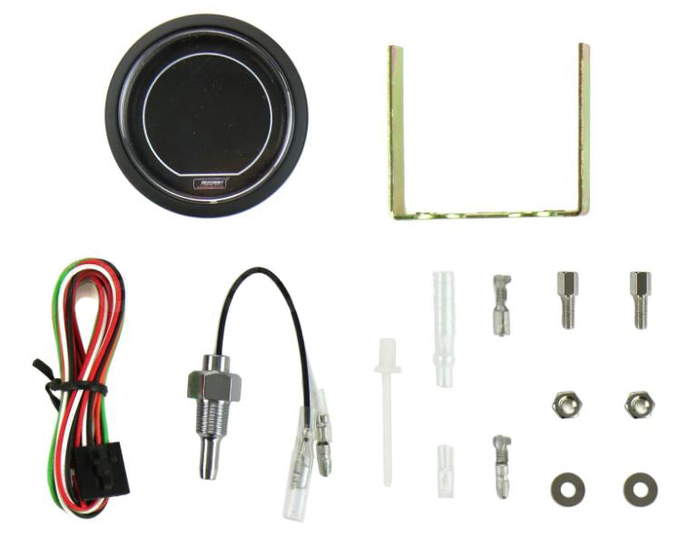 2-1/16" Evo Electrical Green and White Oil Temperature Gauge--thumbmail-3