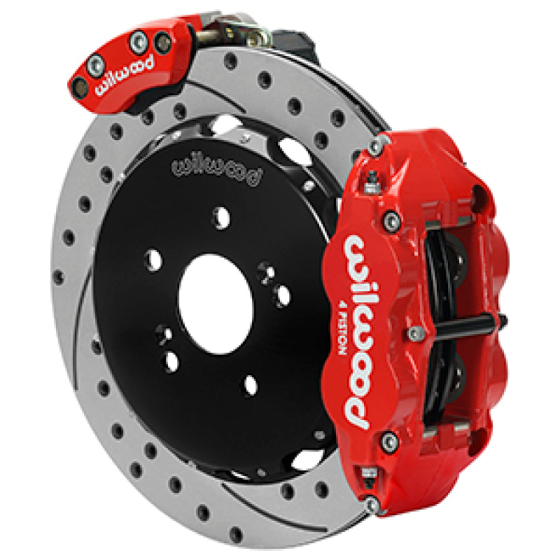 Wilwood 00-09 Honda S2000 Narrow Superlite 4R Rear Brake Kit - Drilled & Slotted-thumbmail-1