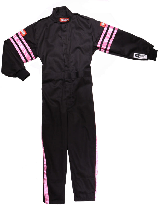 RaceQuip Pink Trim SFI-1 JR. Suit - Kids Small-thumbmail-3