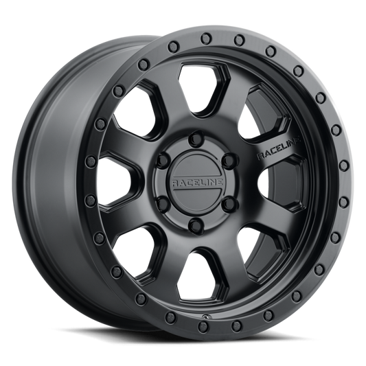 Raceline 959B Avenger 2.0 17x8.5in / 5X150 BP / 0mm Offset / 110.5mm Bore - Satin Black