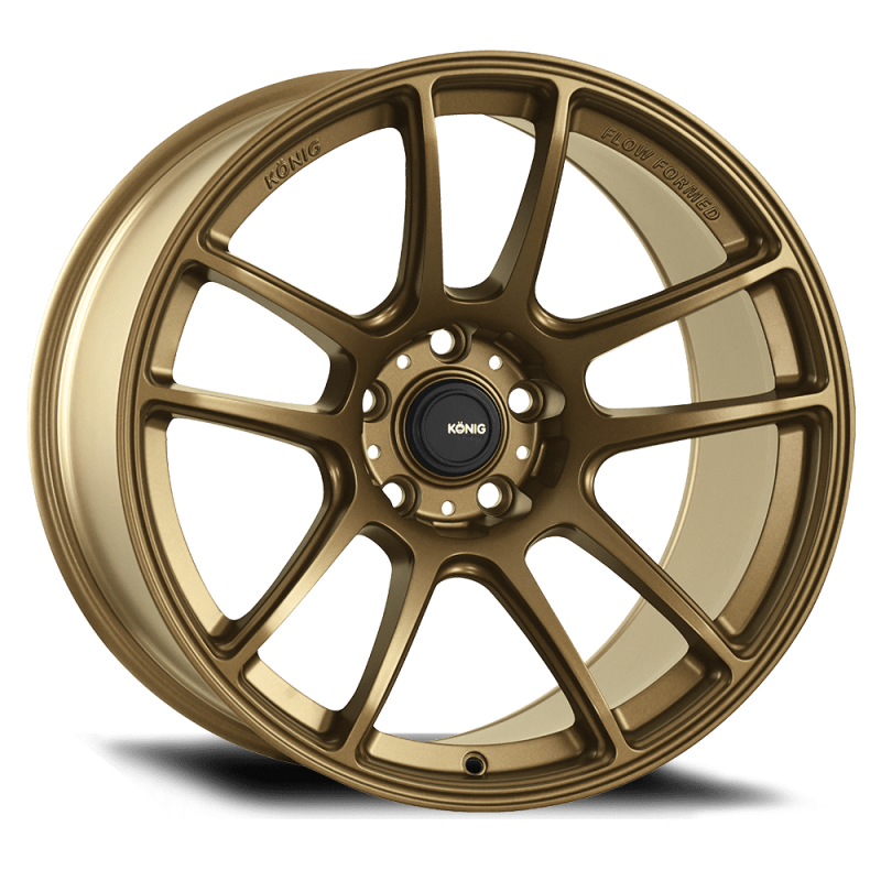 Konig Heliogram 16X8 4X108 ET40 Matte Bronze Knurled Bead Flow Formed-thumbmail-1