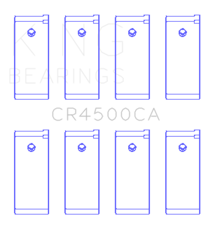 King Engine Bearings Nissan Yd22/Yd25 (Size +0.50mm) Connecting Rod Bearing Set-thumbmail-2