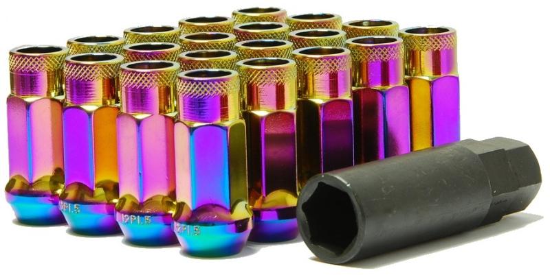 Wheel Mate Muteki SR48 Open End Lug Nuts - Neon 12x1.25 48mm-thumbmail-2