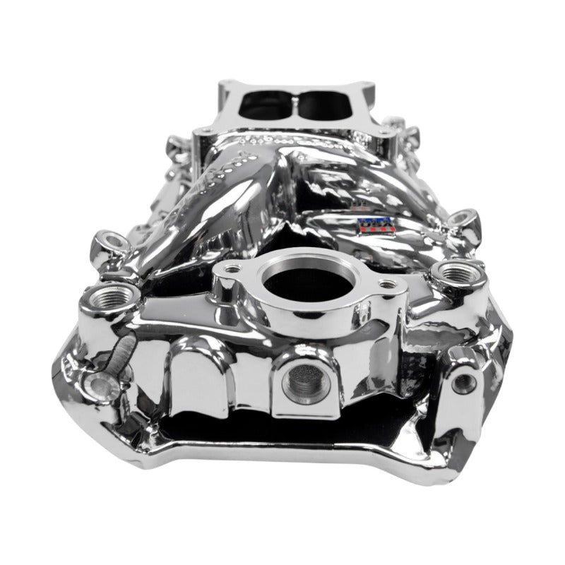 Edelbrock RPM Air-Gap Intake Manifold for Big-Block Chevy Oval Port - Chrome Plasma Finish-thumbmail-5