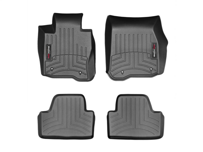 WeatherTech 14+ BMW 4-Series Front & Rear FloorLiner - Black-thumbmail-5