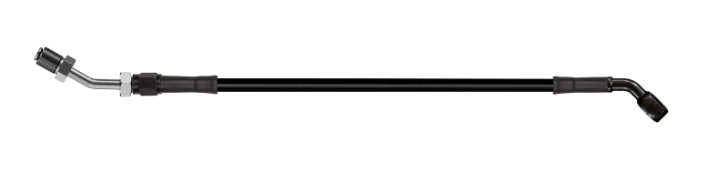 Goodridge 80in Universal Clutch Line w/Black Zinc Fittings & Black Hose - 45Deg Banjo w/AN3 Fitting-thumbmail-1