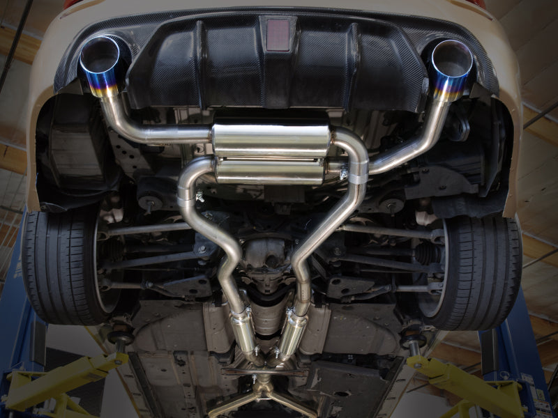 aFe 14-15 Infiniti Q50 V6 3.7L Takeda 2.5in 305 SS Cat Back Exhaust System w/ Black Tips-thumbmail-2