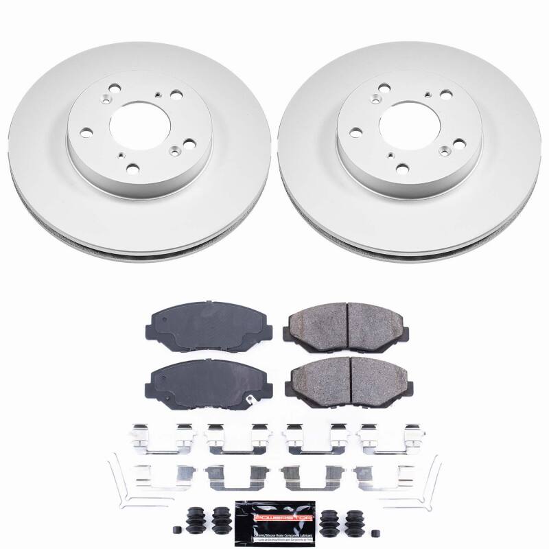 Power Stop 14-15 Acura ILX Front Z23 Coated Brake Kit-thumbmail-1