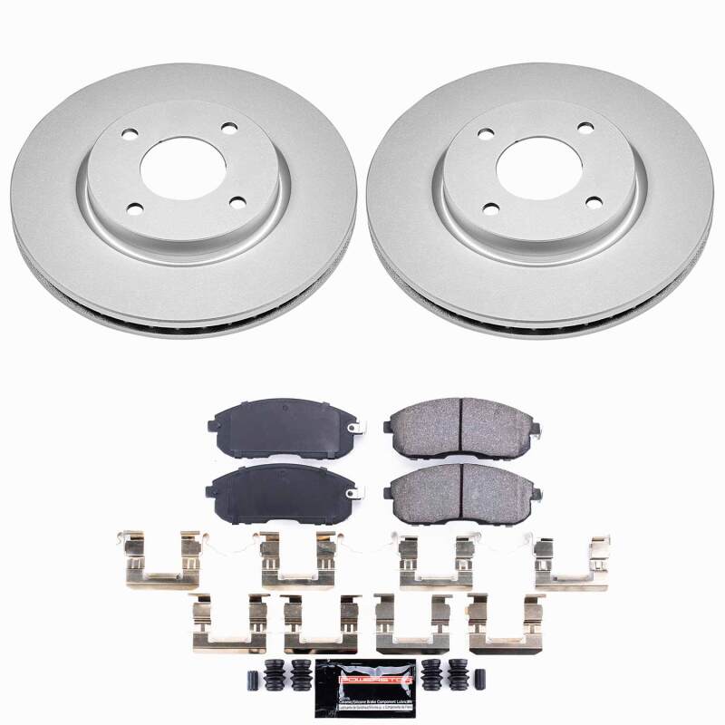 Power Stop 09-14 Nissan Cube Front Z23 Coated Brake Kit-thumbmail-1