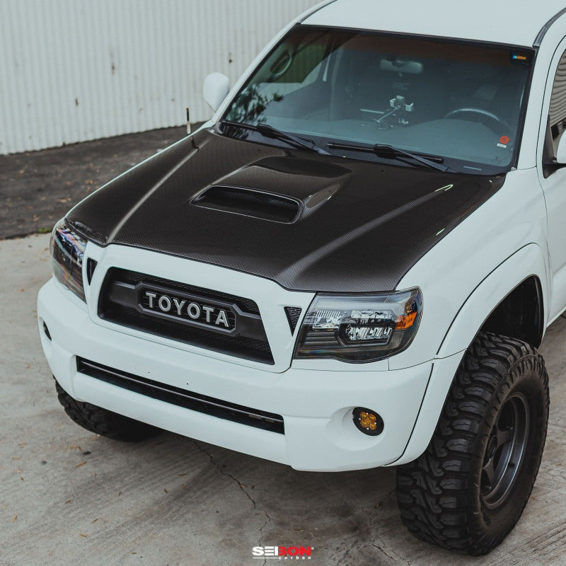 Seibon 05-11 Toyota Tacoma TR-Style Carbon Fiber Hood-thumbmail-10
