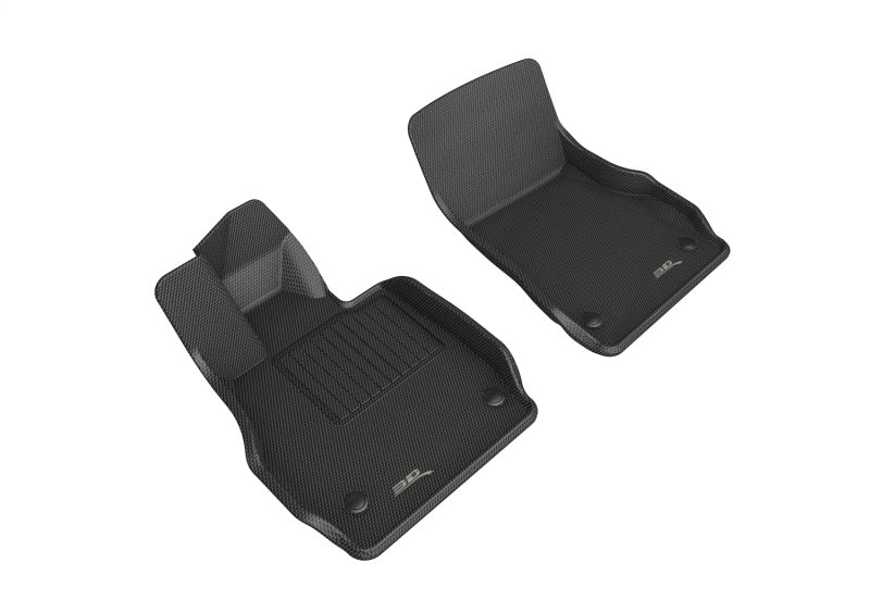 3D Maxpider 20-22 Chevrolet Corvette C8 20-22 Kagu Floor Mats - Black R1-thumbmail-1