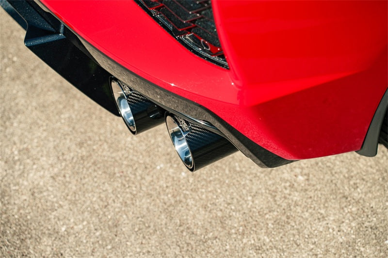 Corsa 20-23 Chevrolet Corvette C8 RWD 3in Valved Cat-Back w/ 4.5in Carbon Fiber Polished Tips-thumbmail-3