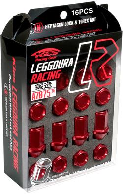 Project Kics 12X1.50 Red Leggdura Racing Lug Nuts - 16 PCS-thumbmail-3