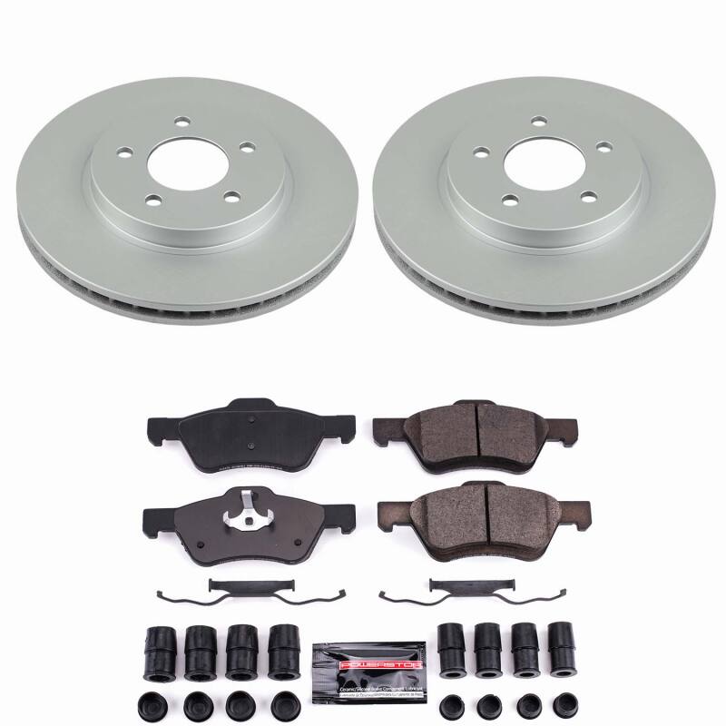 Power Stop 10-12 Ford Escape Front Z23 Coated Brake Kit-thumbmail-1